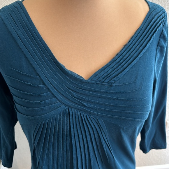 Anthropologie top size L. Dark teal. - Picture 2 of 5